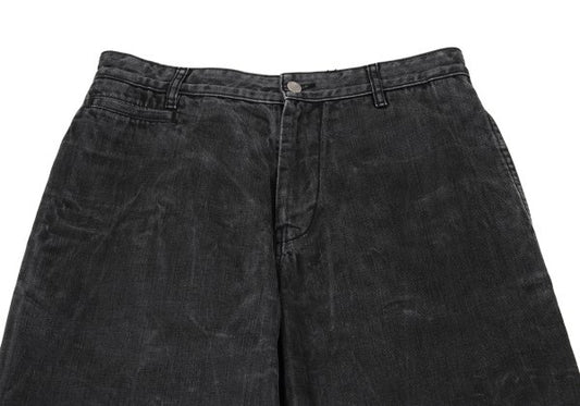 STUDIO NICHOLSON×ISKO Selvedge Wide Denim Jeans Black Size M