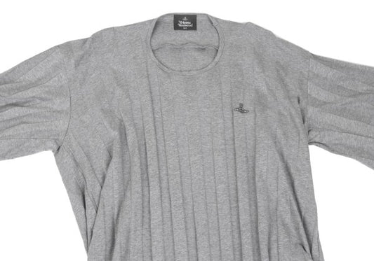 Vivienne Westwood MAN Orb Embroidered T-Shirt Gray Size F