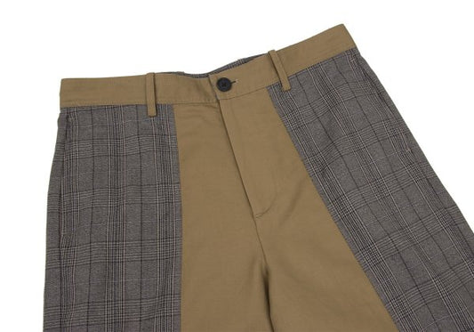 Paul smith RED EAR Cotton Linen Glen Beige Gray Pants Size XL