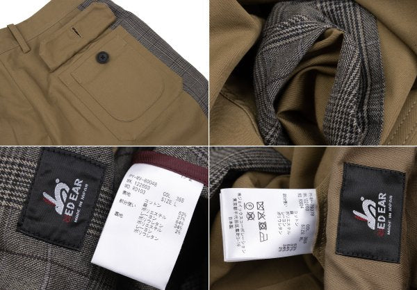 Paul smith RED EAR Glen Check Mixed Jacket Beige Size L