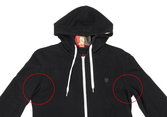 Burberry LABEL CRESTBRIDGE Check Hooded Zip Hoodie Size 3