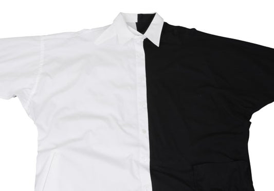 BLACK Scandal Yohji Yamamoto Asymmetric Shirt Black Size 2