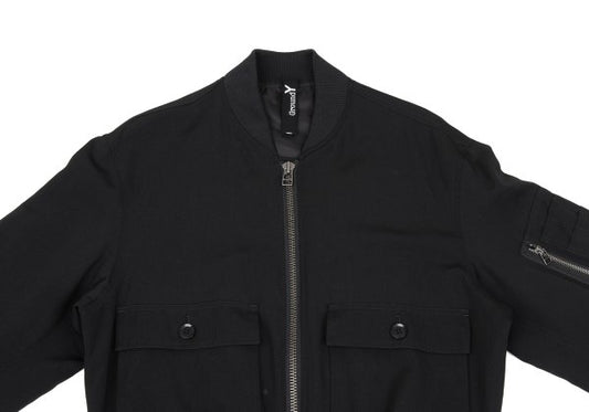 Ground Y 25SS Wool Gabardine Double Bomber Black Size 3