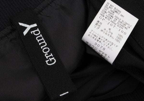 Ground Y 25SS Wool Gabardine Double Bomber Black Size 3