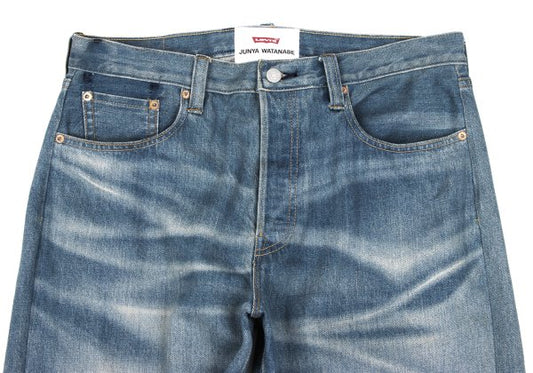 JUNYA WATANABE x Levi's Tartan Hem Patch Jeans Indigo Size L