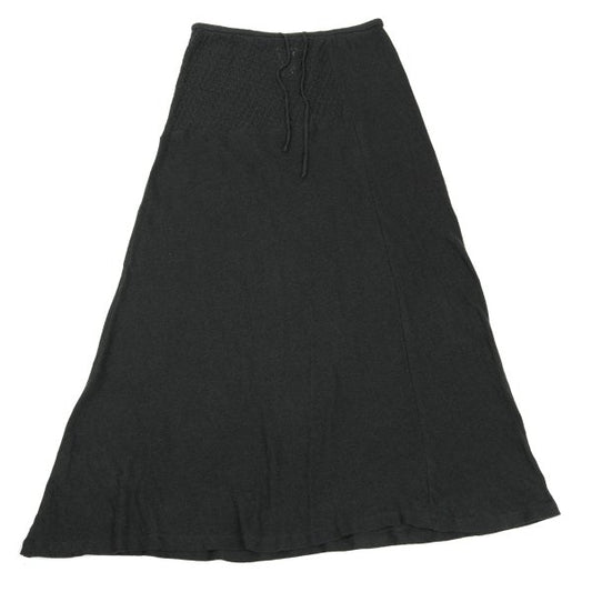 Plantation Cotton Panel Design Skirt Green Size M