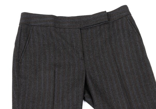 Theory luxe Wool Stripe Flare Pants Gray Multi Size 42