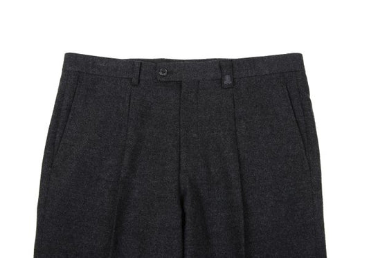 LANVIN collection Wool Pleated Pants Charcoal Size 88