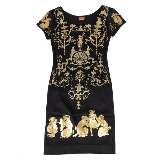 Vivienne Westwood 91AW Portrait Print Dress Black Size 1