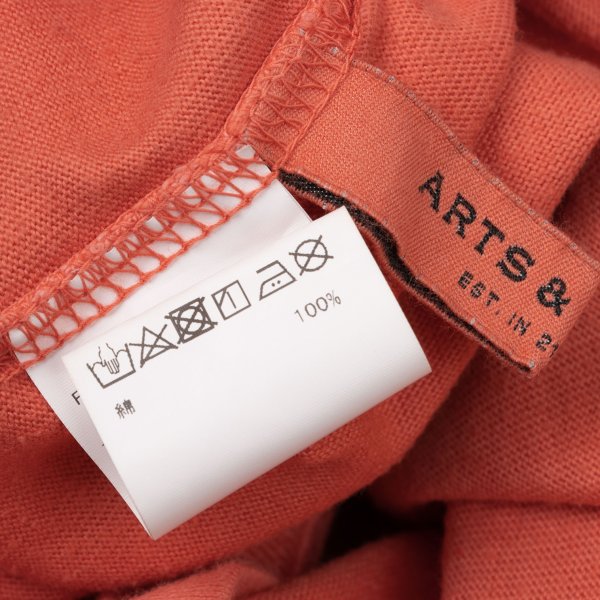 ARTS&SCIENCE Cotton Wide Pocket T-Shirt Orange Size 1