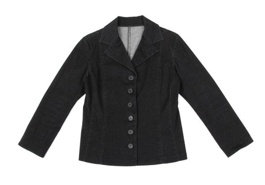 L'EQUIPE YOSHIE INABA Cotton Stretch Jacket Black Size 9