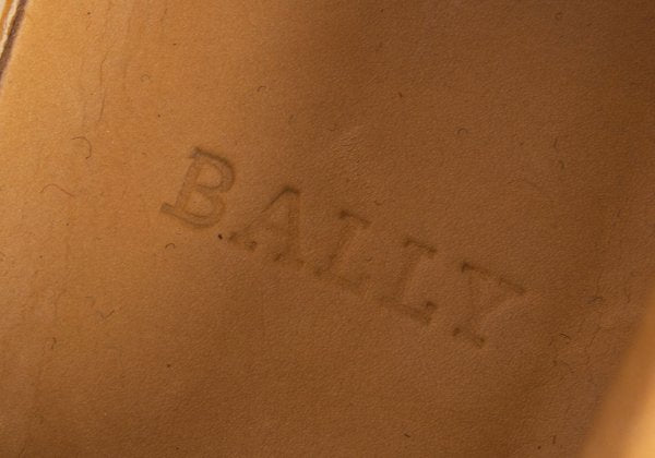 BALLY Leather Line Design Sneakers Brown Size 37.5 (23.5cm)