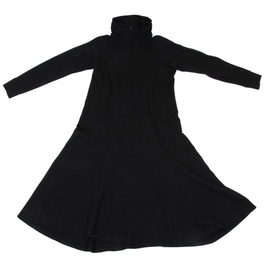 Yohji Yamamoto NOIR Wool Blend Hooded Dress Black Size 1