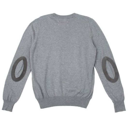 Maison Martin Margiel Cotton Wool Elbow Sweater Gray Size S