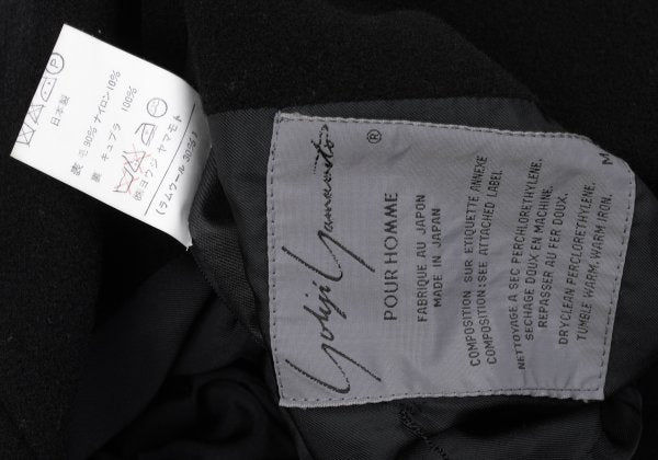 Yohji Yamamoto POUR HOMME Wool Double Jacket Black Size M