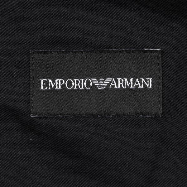 EMPORIO ARMANI Polyester Seersucker Shorts Black Size 44