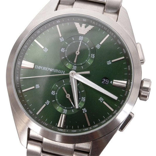 EMPORIO ARMANI AR11480 Watch Silver Green