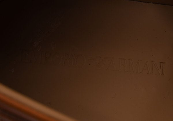 EMPORIO ARMANI Command Sole Slip-Ons Brown Size 7 (26cm)