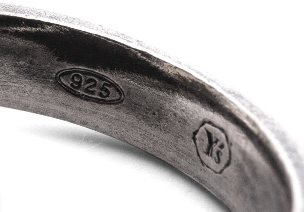 Y's Silver 925 Logo Square Ring Size JP 11