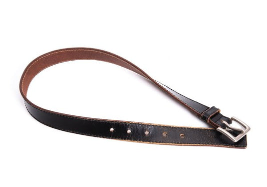 Y's Leather Belt Black