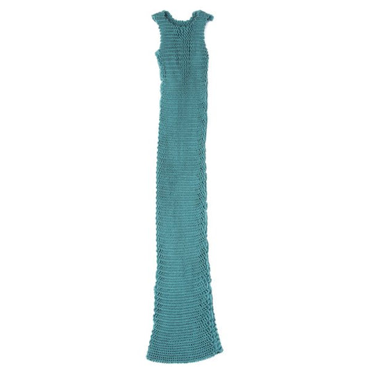 ISSEY MIYAKE SPONGY 21SS Zigzag Pleated Dress Mint Size 2