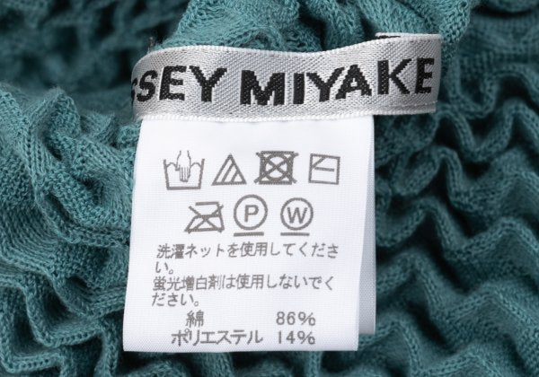 ISSEY MIYAKE SPONGY 21SS Zigzag Pleated Dress Mint Size 2