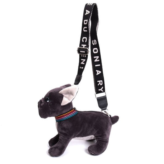 SONIA RYKIEL French Bulldog Bag Gray