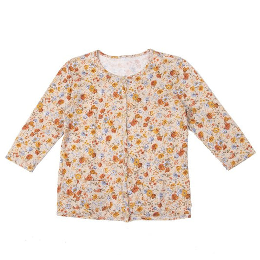Mademoiselle NON NON Cotton Floral Print Beige Multi Size L