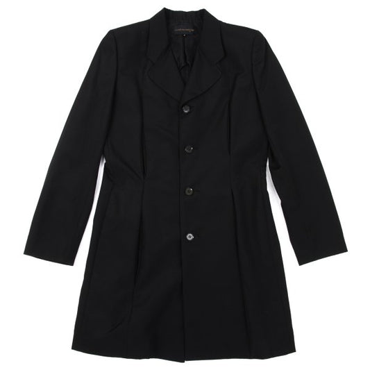 COMME des GARCONS Wool Slit Pocket Long Jacket Black Size M