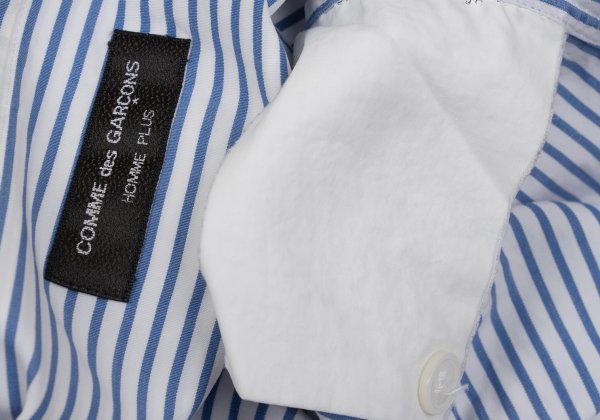 COMME des GARCONS HOMME PLUS Blue White Band Collar Size M