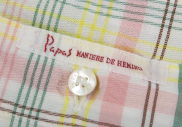 Papas Check Cotton S/S Shirt White Multi Size L