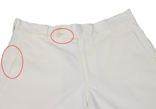 COMME des GARCONS HOMME PLUS Glitter Shorts White Size XS