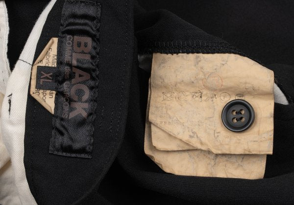 BLACK COMME des GARCONS Poly Hem Zipper Shorts Size XL