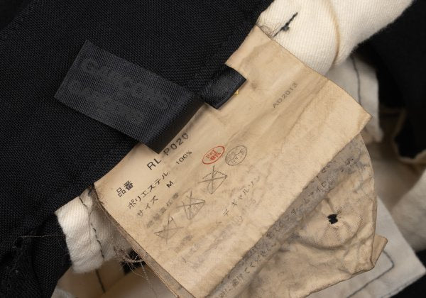COMME des GARCONS Polyester Double Hem Pants Black Size M