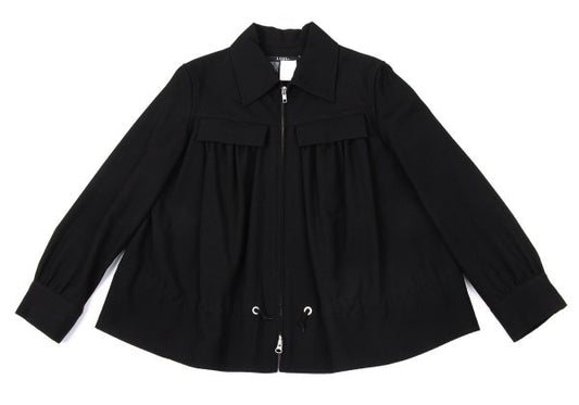 LIMI feu Wool Gathered Zip Jacket Black Size S