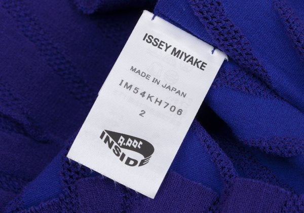 ISSEY MIYAKE A-POC INSIDE Dyed Mesh Tunic Blue Blouse Size 2