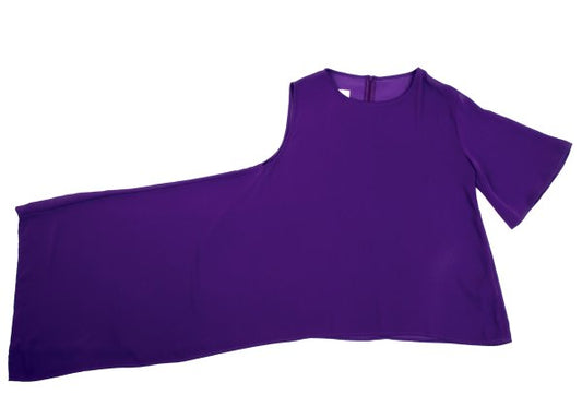 MM6 MAISON MARGIELA 19SS Asymmetric Blouse Purple Size 36