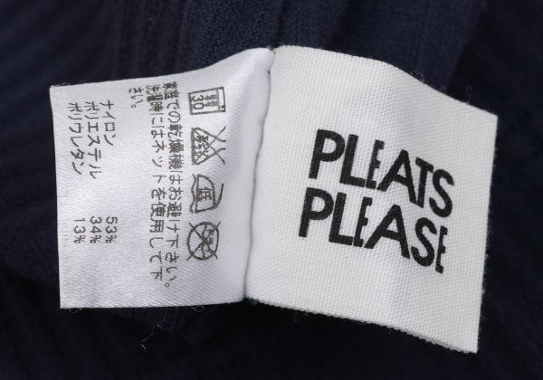 PLEATS PLEASE A-POC Cutting Rib Flare Pants Navy Size 3