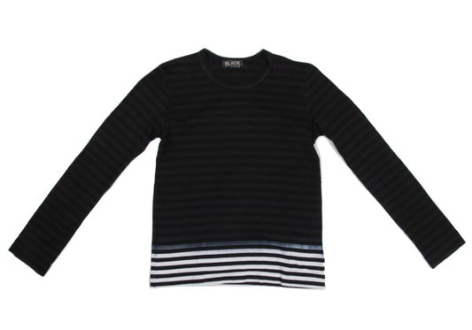 BLACK COMME des GARCONS Cotton Dyed Stripe Shirt Size S