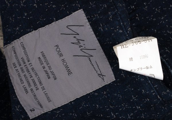 Yohji Yamamoto POUR HOMME Patterned Blazer Navy Size 2