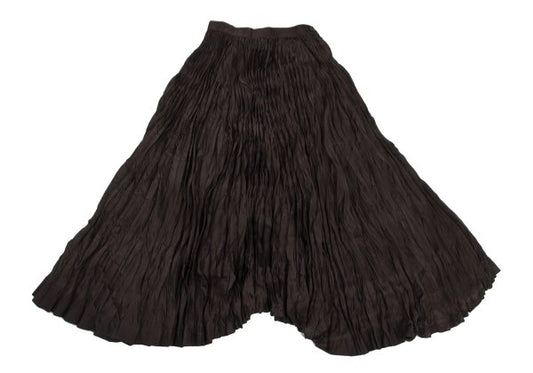 ISSEY MIYAKE Pleated Flare Skirt Brown Size M