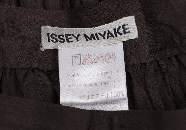 ISSEY MIYAKE Pleated Flare Skirt Brown Size M