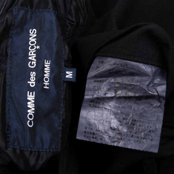 COMME des GARCONS HOMME Garment Dyed Nylon Coat Black Size M