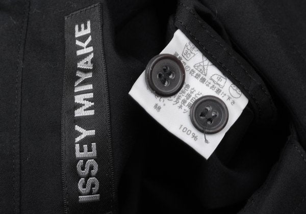 ISSEY MIYAKE MEN Cotton Pintuck Double Shirt Black Size 2