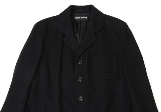 ISSEY MIYAKE MEN Cashmere Tailored Blazer Black Size 2