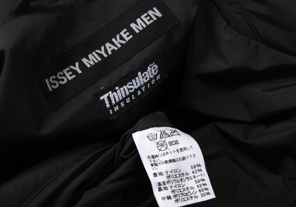 ISSEY MIYAKE MEN Thinsulate Padded Half Coat Black Size 2