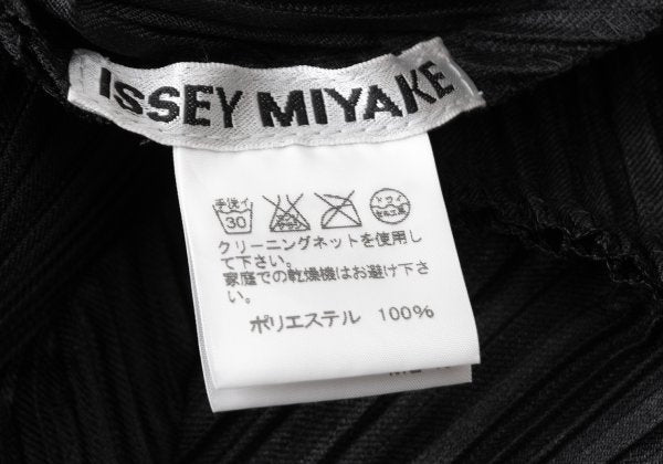 ISSEY MIYAKE Pleated 1B Shawl Collar Coat Black Size 2