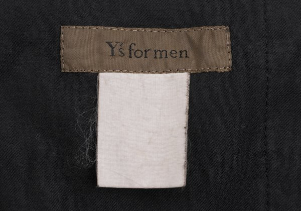 Y's for men Drawstring Pique Cotton Pants Black Size XL