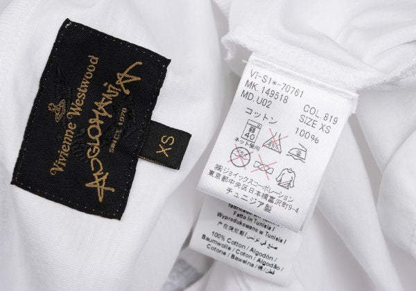 Vivienne Westwood ANGLOMANIA Cotton T-Shirt White Size XS