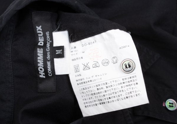 COMME des GARCONS HOMME DEUX Buttonhole Shirt Black Size M